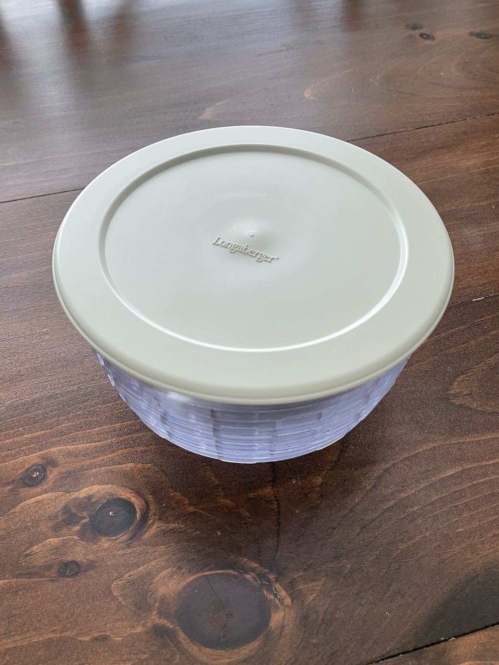 Longaberger Plastic Protector Lid and Container